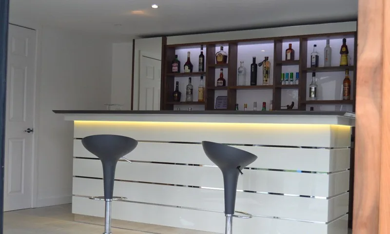 Garden room bar and leisure interior