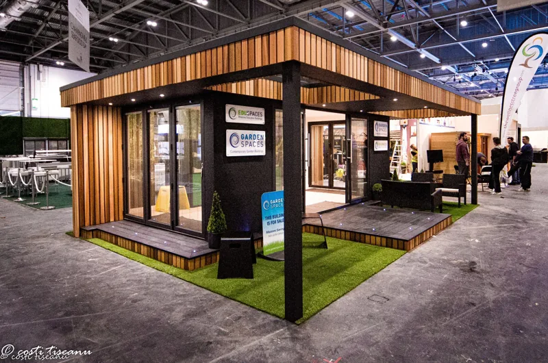 TRJ garden building displayed at an exhibition
