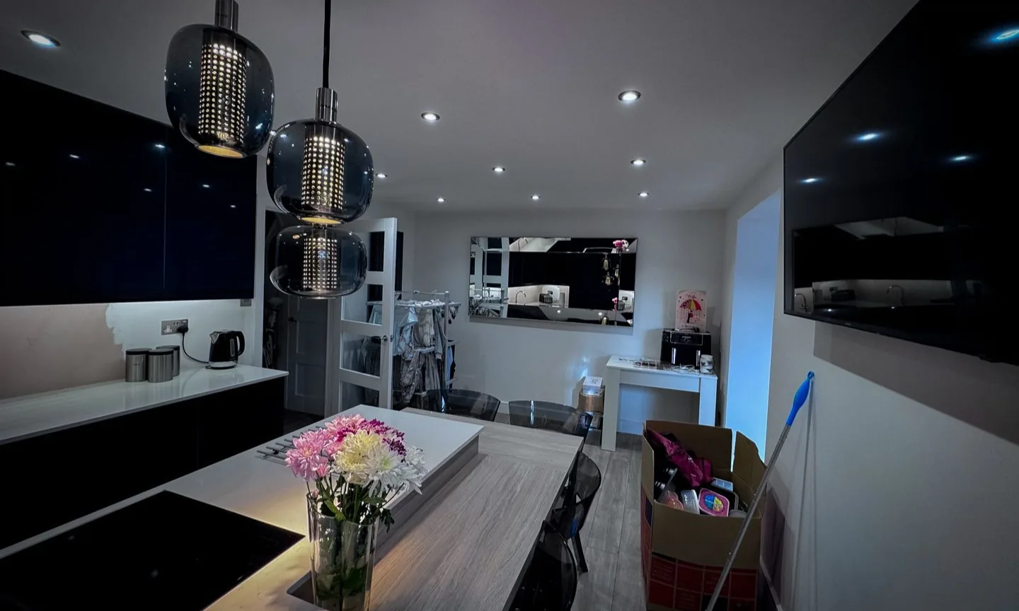 Kitchen lighting and electrical installation from the TRJ portfolio