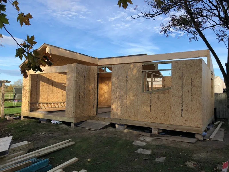 SIP wall panels with window and door openings