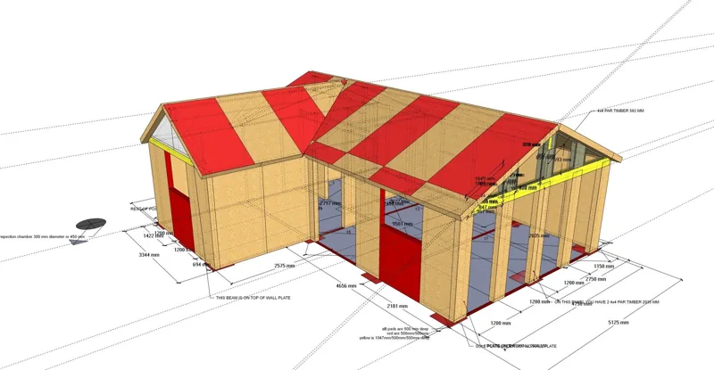 SIP building structural design illustration