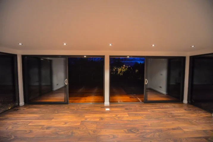 Studio interior facing the glazing — Guildford, Surrey
