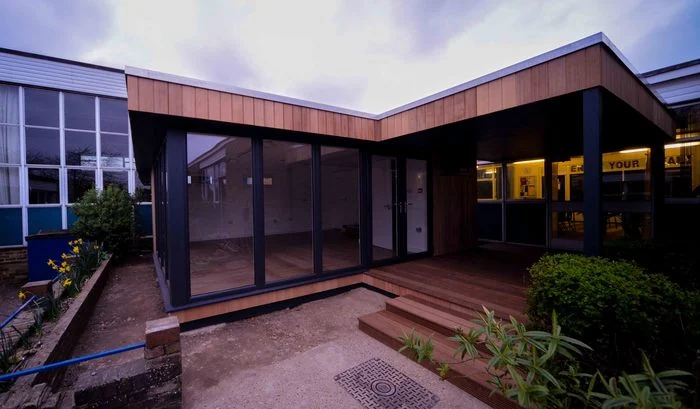 Courtyard entrance and glazing — Bedmond, Hertfordshire