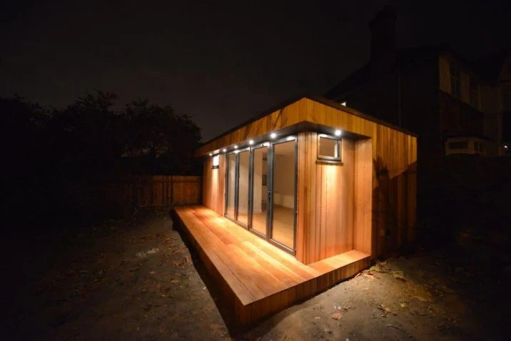 Evening view of cedar frontage — Barnet, London