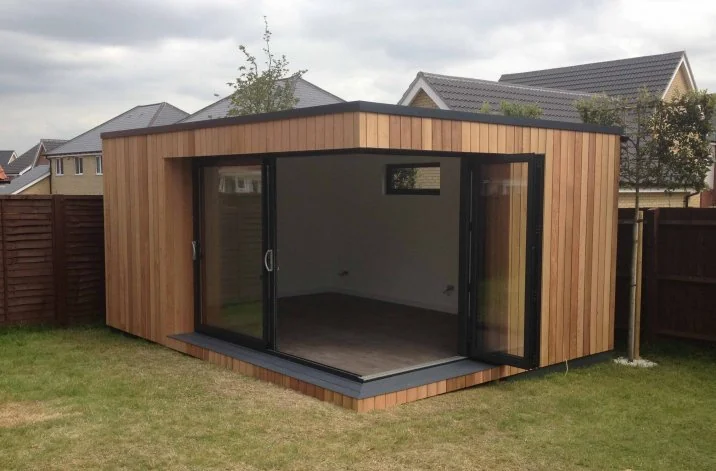 Glazed frontage from the lawn — Laindon, Essex
