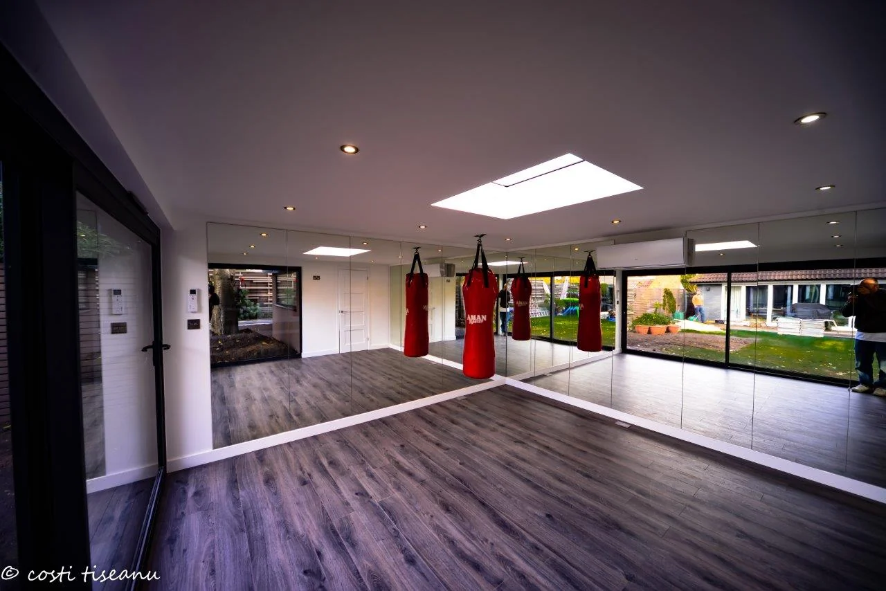 Open room with garden glazing — Putney, London