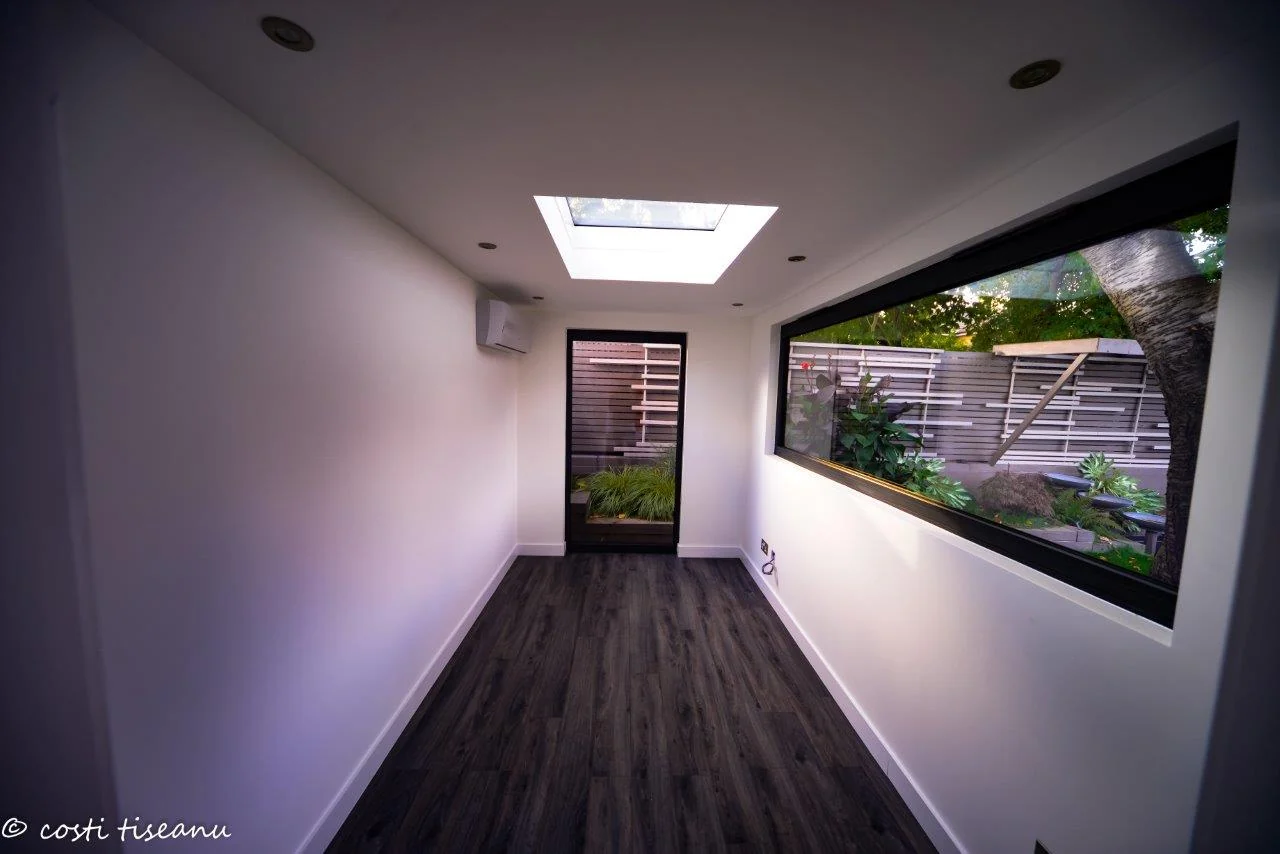 Office area and long side window — Putney, London