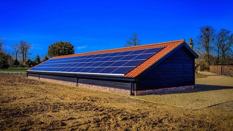 Photovoltaic panels on the roof — Hertfordshire