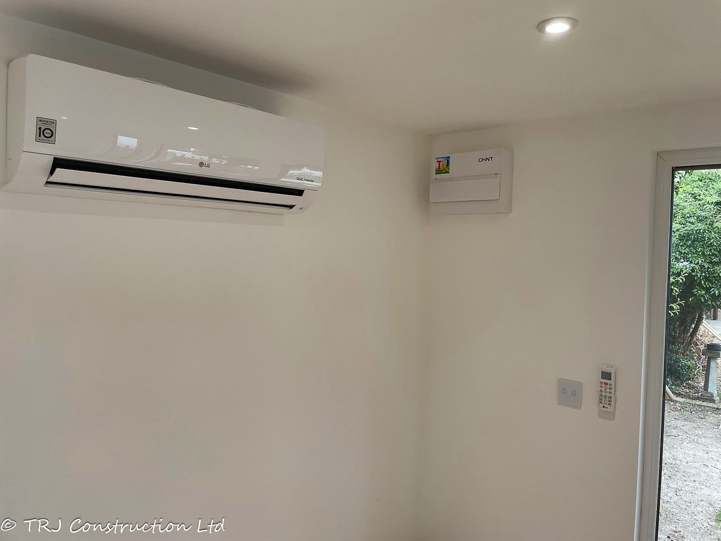 Air conditioning installed in a TRJ garden room or annexe