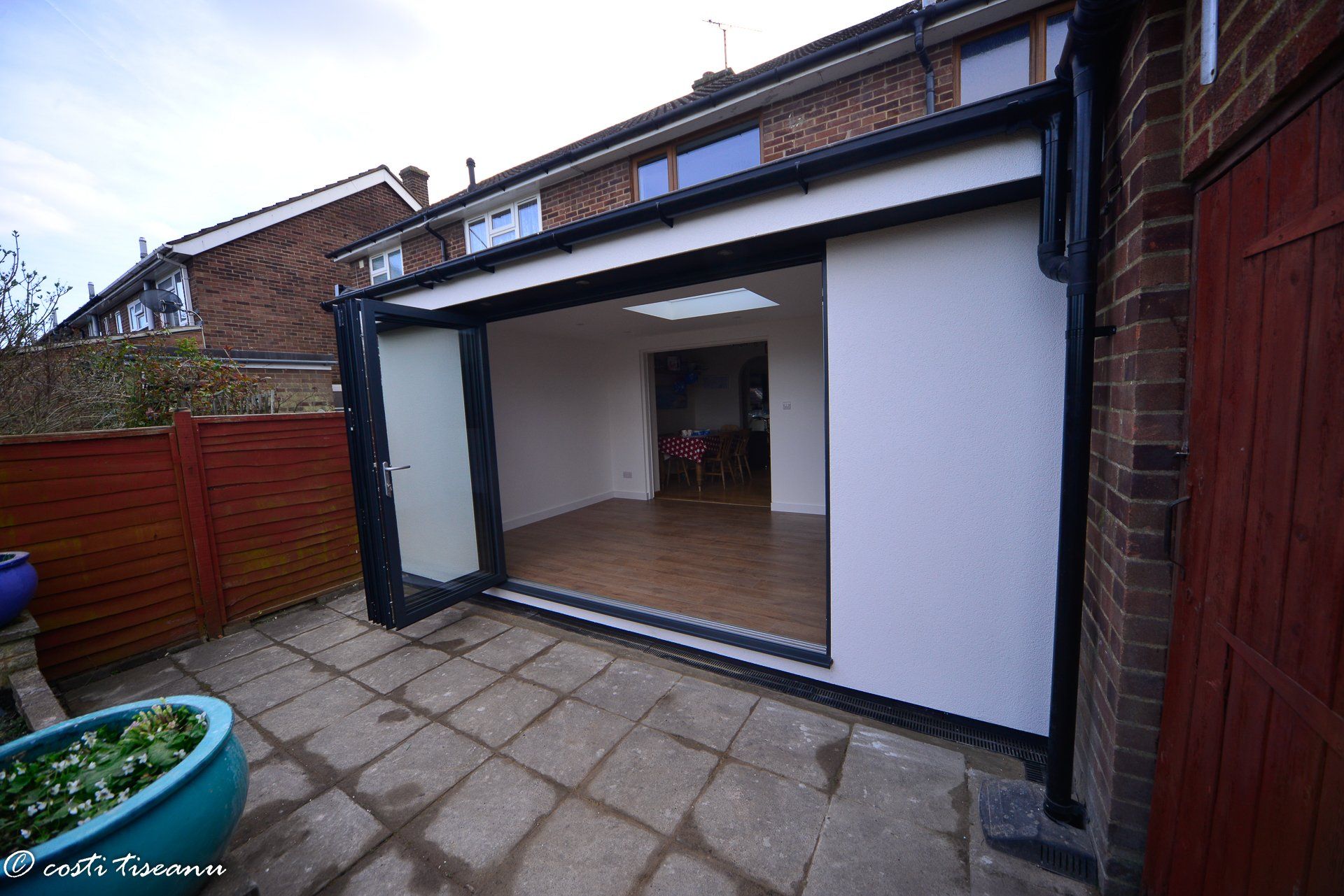 Rear extension with wide garden-facing glazed doors