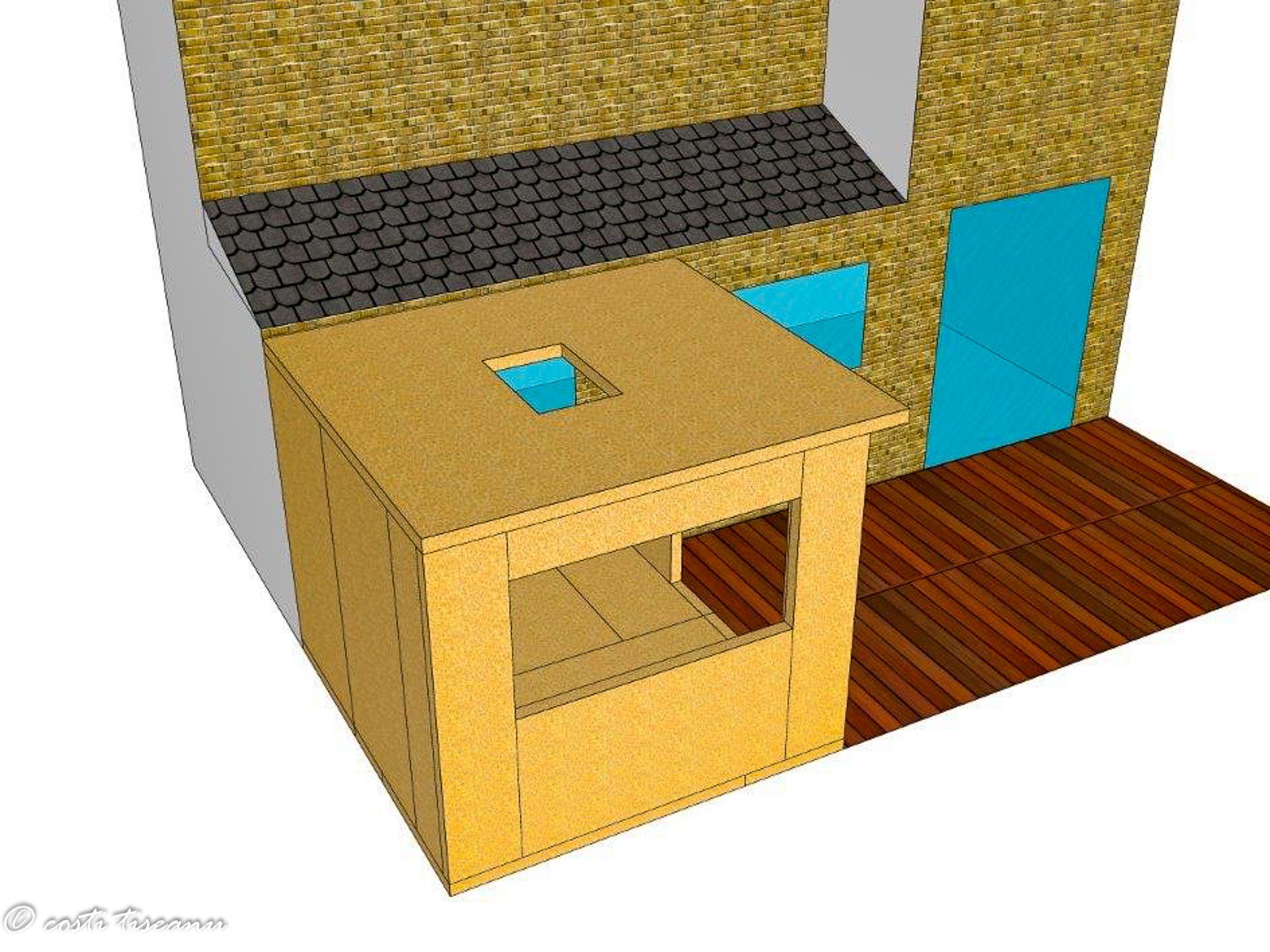 Design model of a proposed SIP rear extension