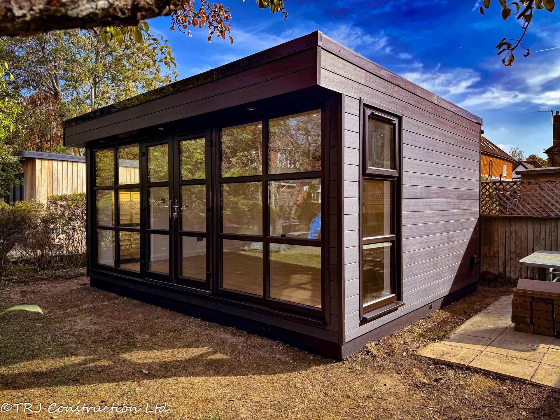 Project photograph: garden office in Ashtead