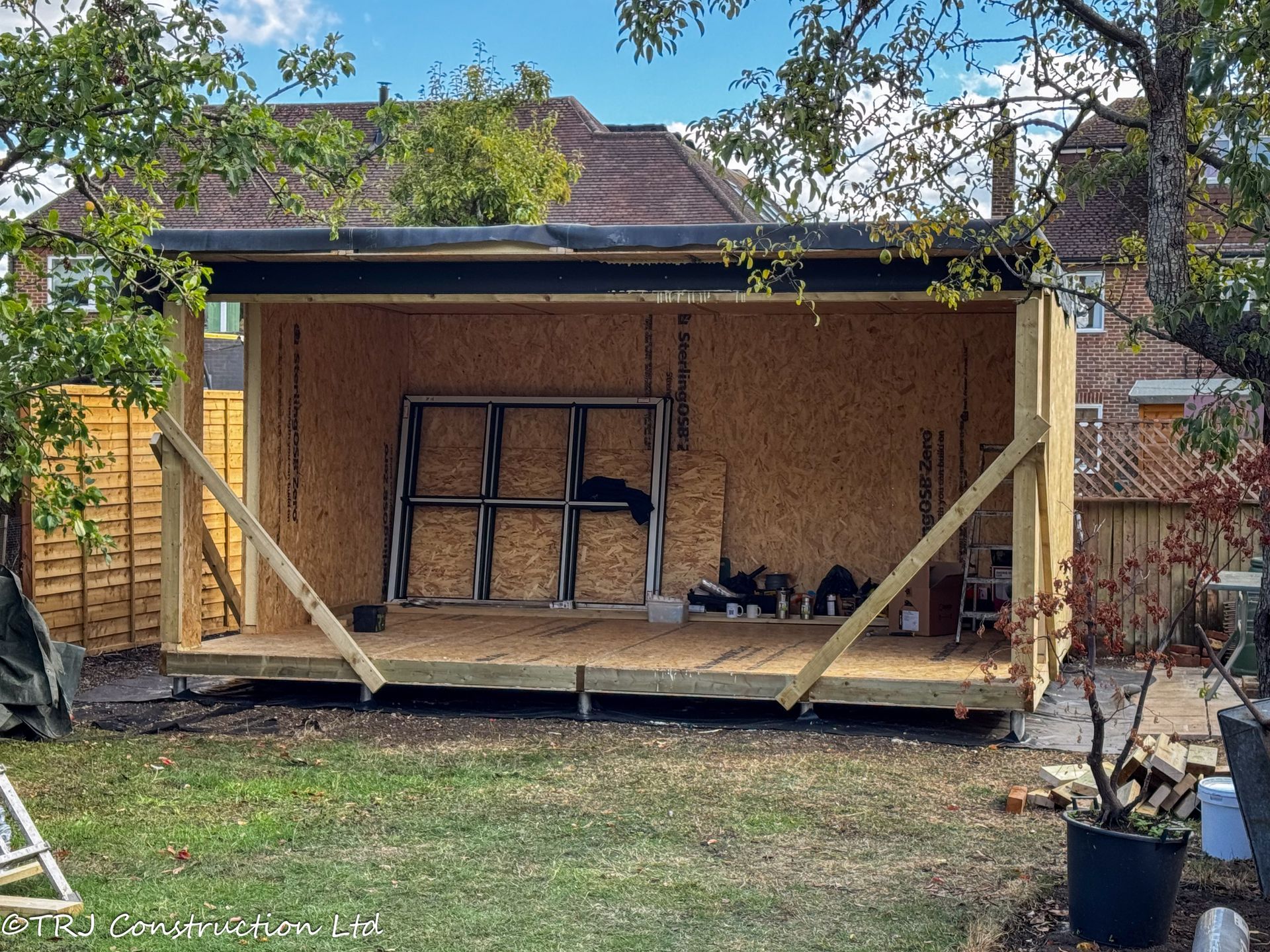 Project photograph: garden office in Ashtead