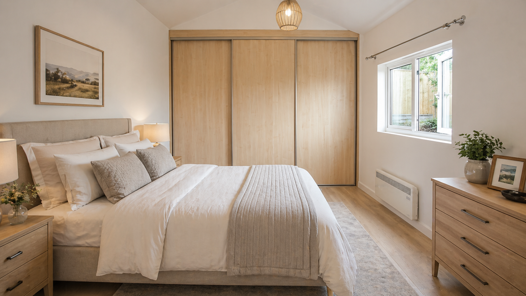 granny annexe Hertfordshire bedroom