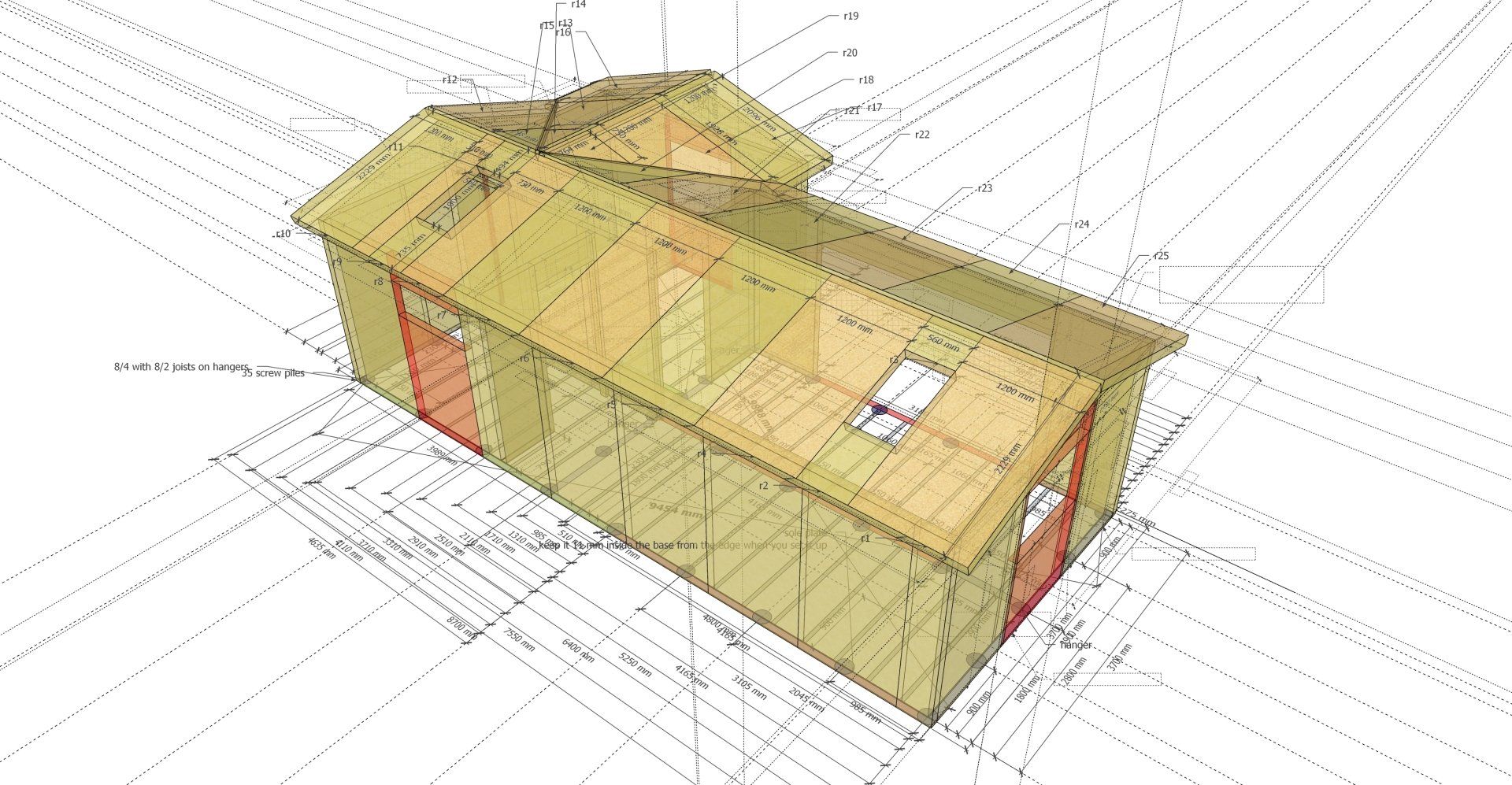 Granny annexe with vaulted ceilings