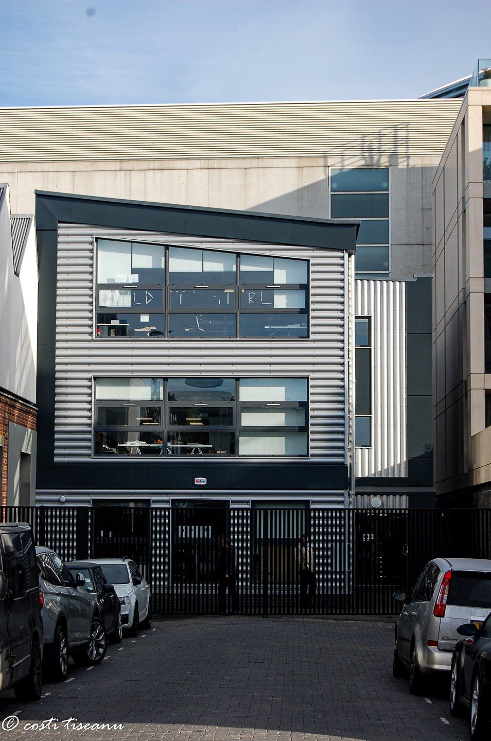 Finished commercial annexe beside the surrounding buildings
