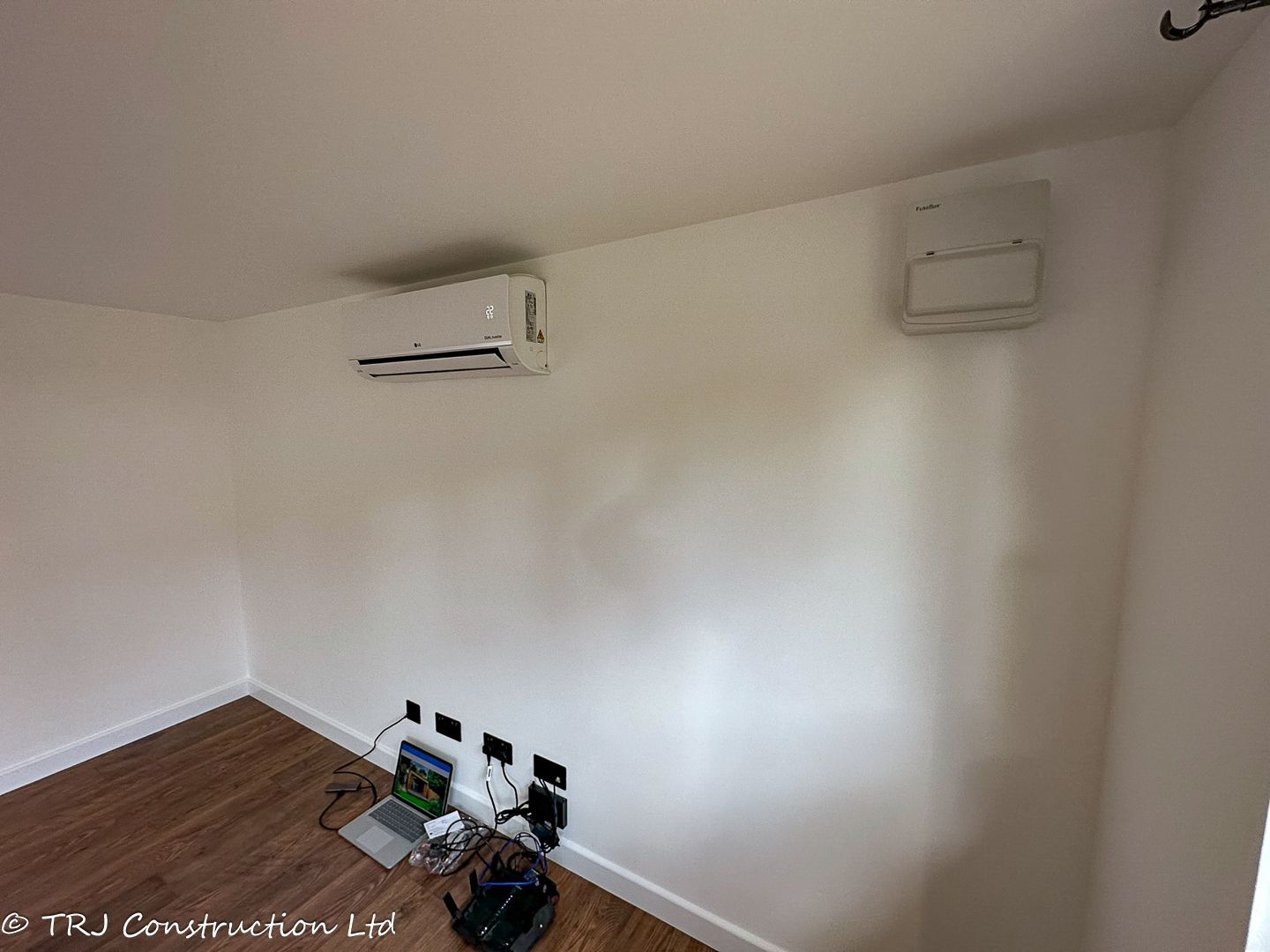 Residential air con installation for improved home comfort.