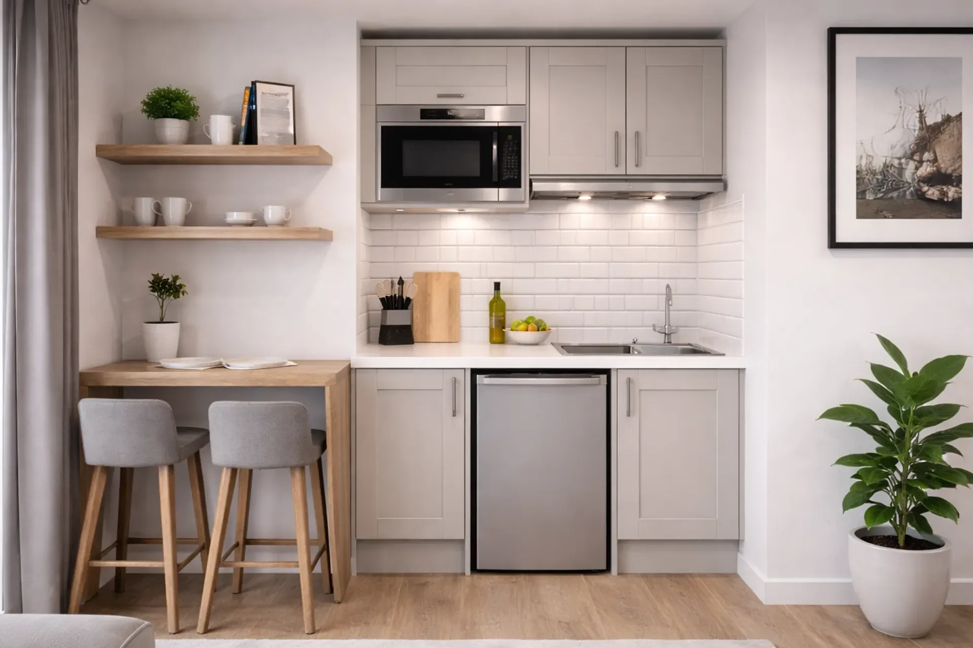 Compact Kitchenette Layout